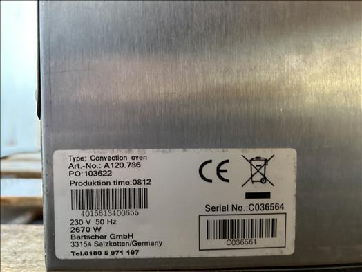 Bartscher A120 Convection oven - Pekárensky stroj: obrázok 4 Bartscher A120 Convection oven - Pekárensky stroj: obrázok 4