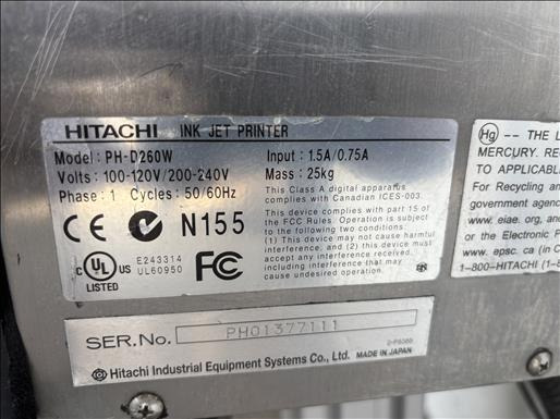 Hitachi PH-D260W Inkjet printer - Baliaci stroj: obrázok 4 Hitachi PH-D260W Inkjet printer - Baliaci stroj: obrázok 4