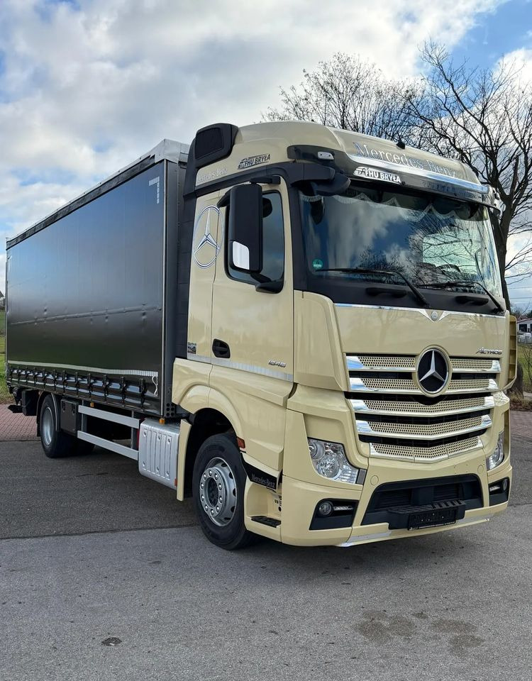Mercedes-Benz ACTROS 1846 / FIRANKA / WINDA / 18 EUROPALET / AUTOMAT / Z NIEMIEC / 2019 / PRZEBIEG 370 TYŚ KM - Plachtové nákladné vozidlo: obrázok 1 Mercedes-Benz ACTROS 1846 / FIRANKA / WINDA / 18 EUROPALET / AUTOMAT / Z NIEMIEC / 2019 / PRZEBIEG 370 TYŚ KM - Plachtové nákladné vozidlo: obrázok 1