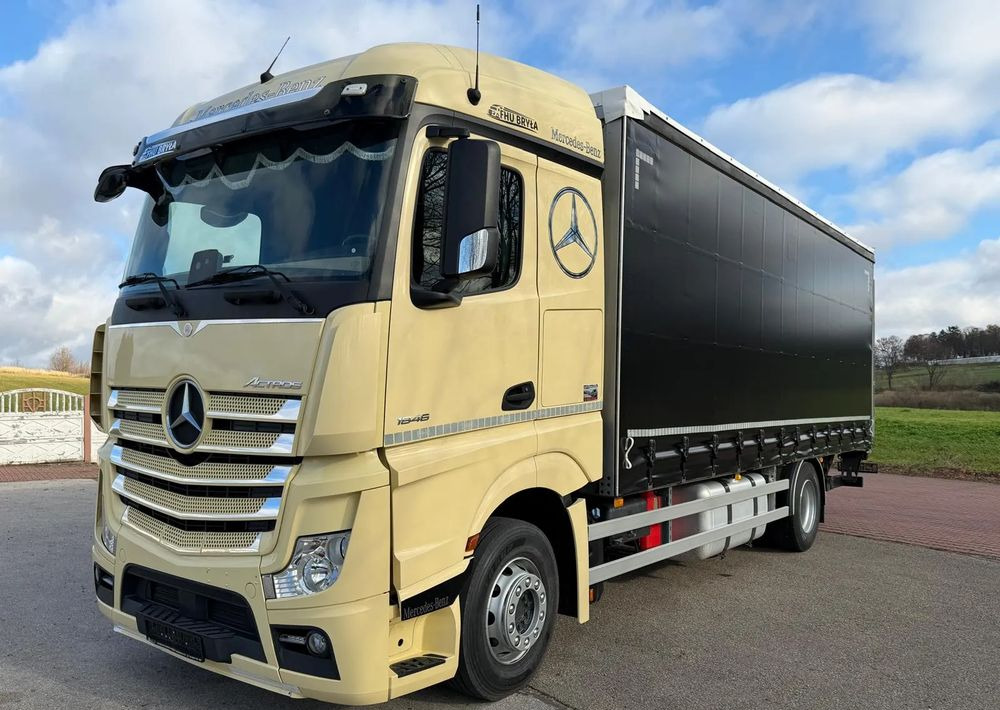 Mercedes-Benz ACTROS 1846 / FIRANKA / WINDA / 18 EUROPALET / AUTOMAT / Z NIEMIEC / 2019 / PRZEBIEG 370 TYŚ KM - Plachtové nákladné vozidlo: obrázok 2 Mercedes-Benz ACTROS 1846 / FIRANKA / WINDA / 18 EUROPALET / AUTOMAT / Z NIEMIEC / 2019 / PRZEBIEG 370 TYŚ KM - Plachtové nákladné vozidlo: obrázok 2