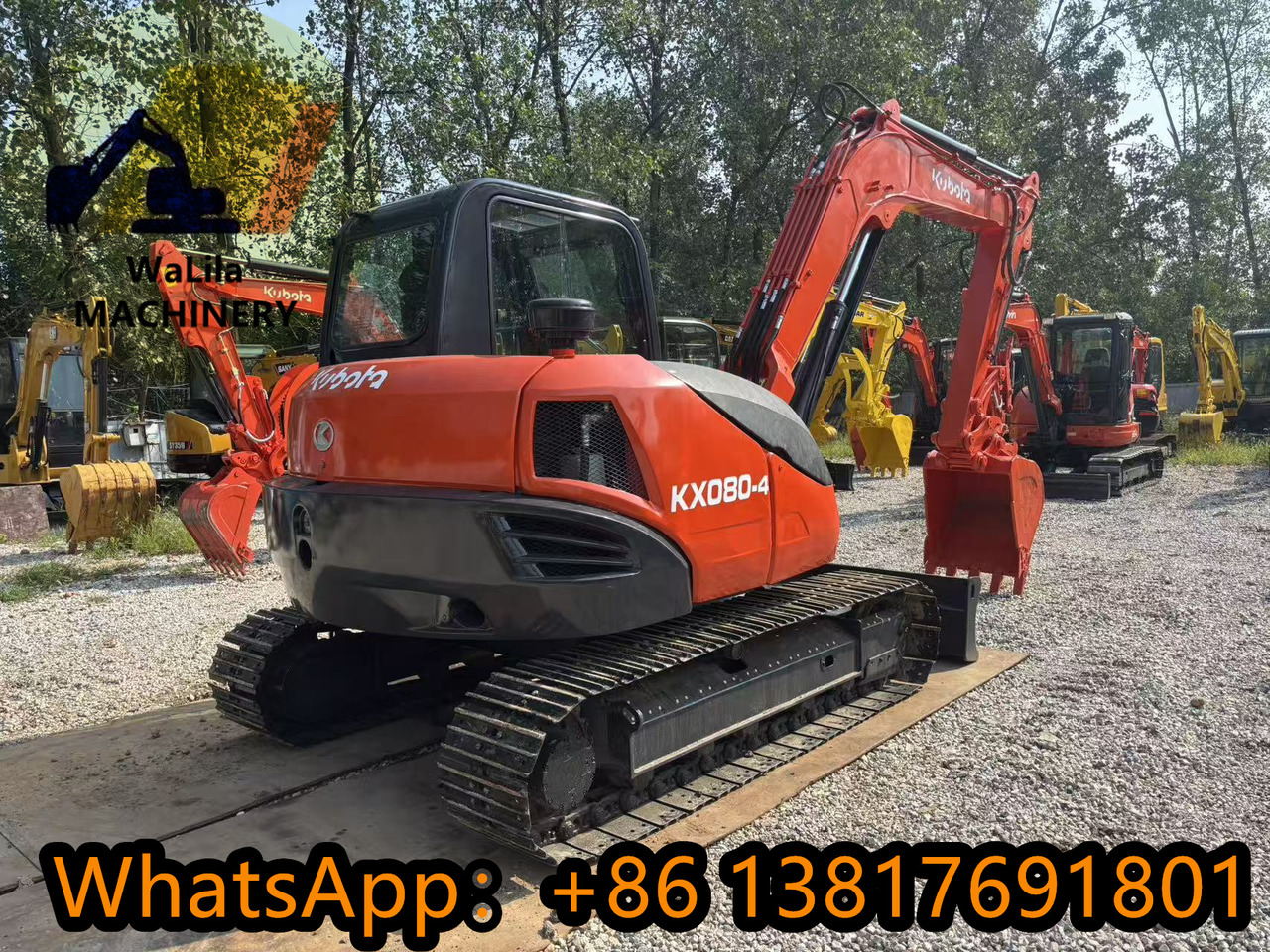 KUBOTA KX080-4 - Mini rýpadlo: obrázok 5 KUBOTA KX080-4 - Mini rýpadlo: obrázok 5