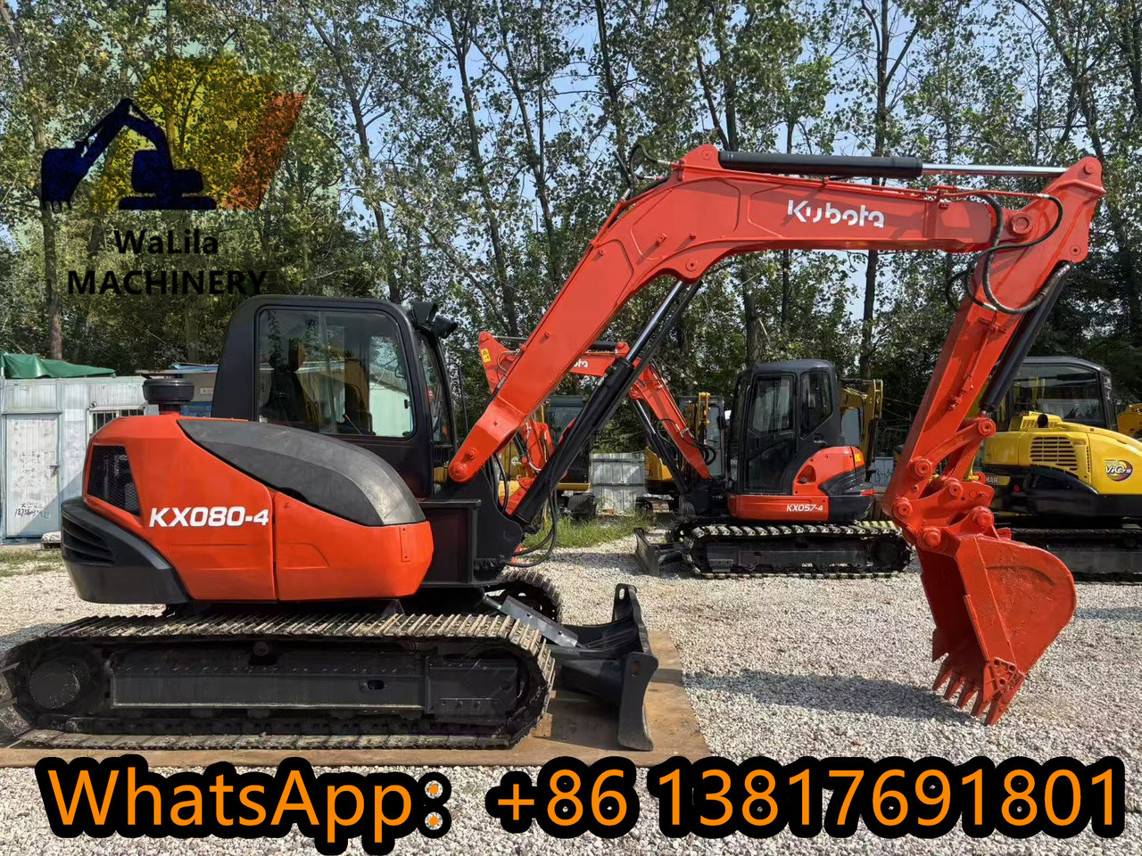 KUBOTA KX080-4 - Mini rýpadlo: obrázok 1 KUBOTA KX080-4 - Mini rýpadlo: obrázok 1