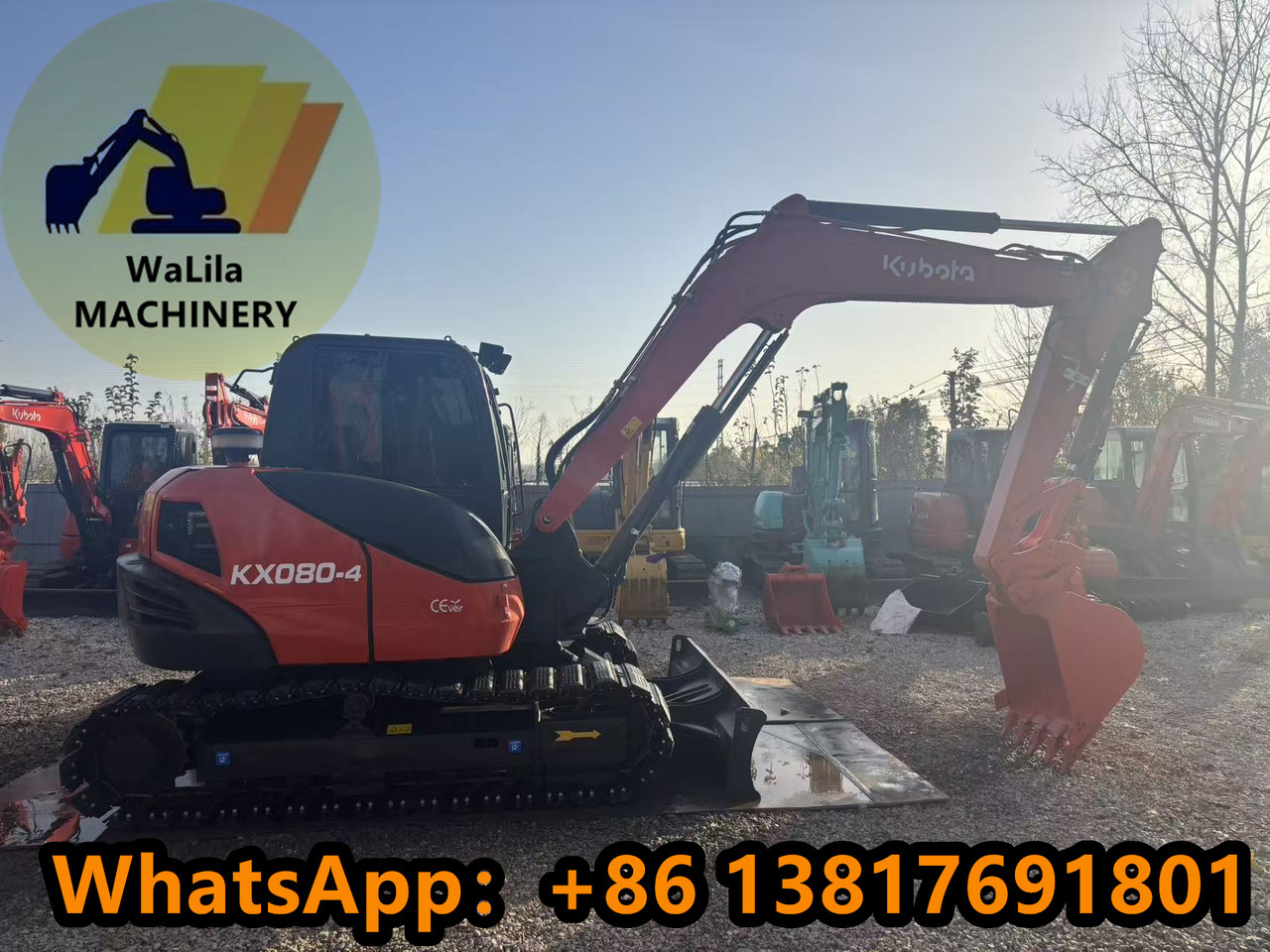 KUBOTA KX080-4 - Mini rýpadlo: obrázok 1 KUBOTA KX080-4 - Mini rýpadlo: obrázok 1