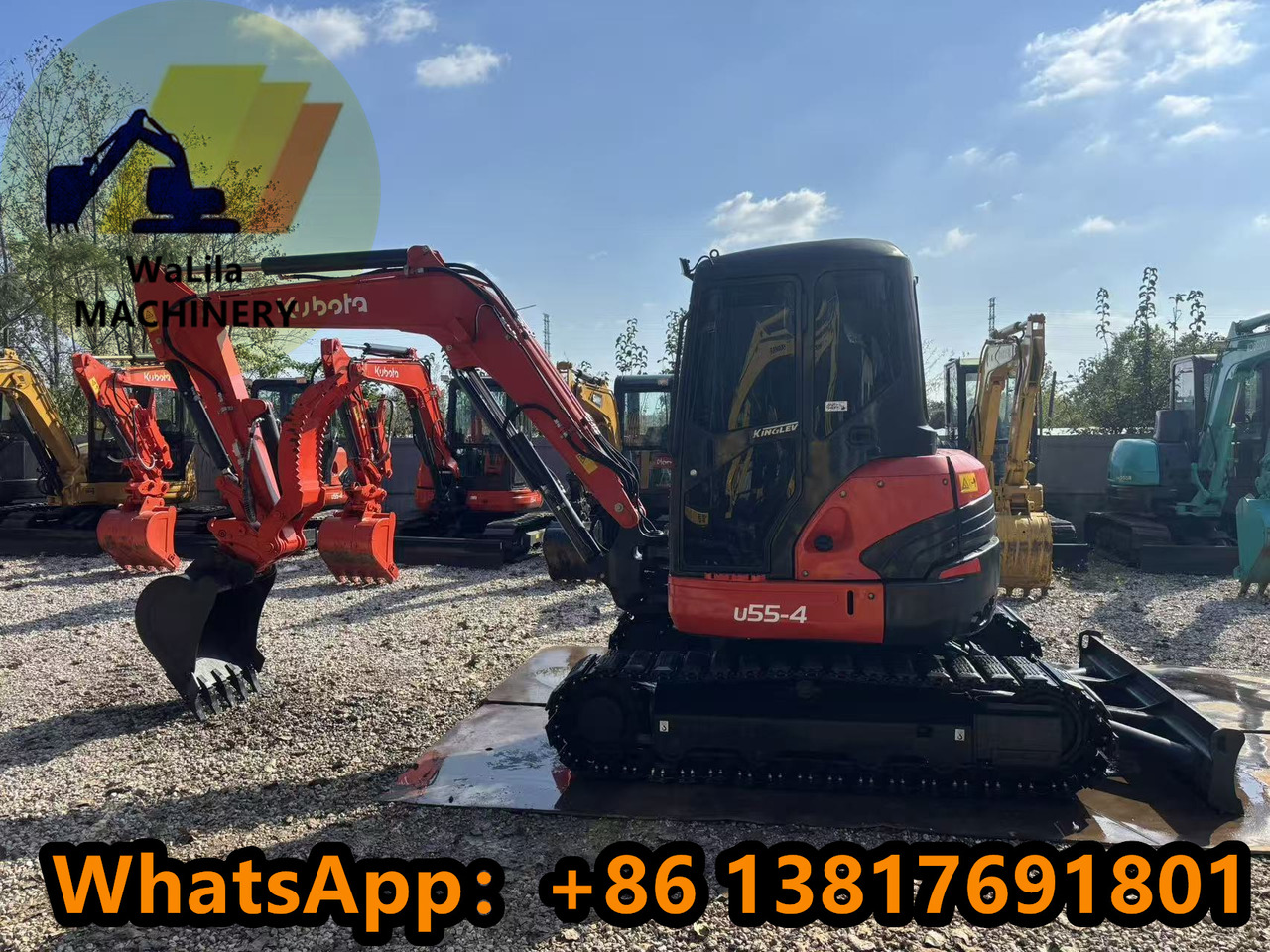 KUBOTA U55-4 - Mini rýpadlo: obrázok 4 KUBOTA U55-4 - Mini rýpadlo: obrázok 4