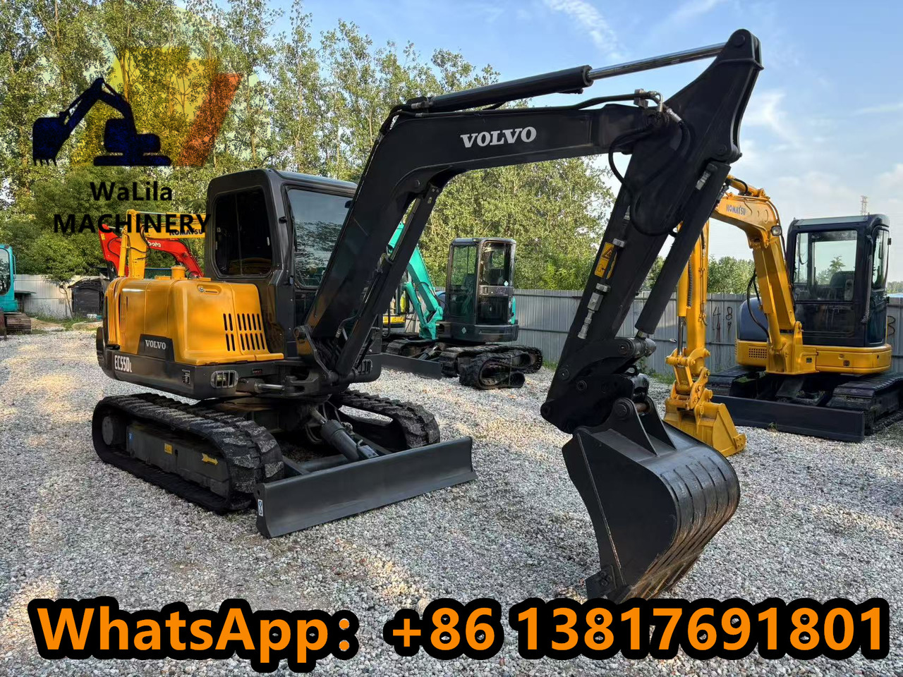 VOLVO EC55 Rubber track version - Mini rýpadlo: obrázok 3 VOLVO EC55 Rubber track version - Mini rýpadlo: obrázok 3