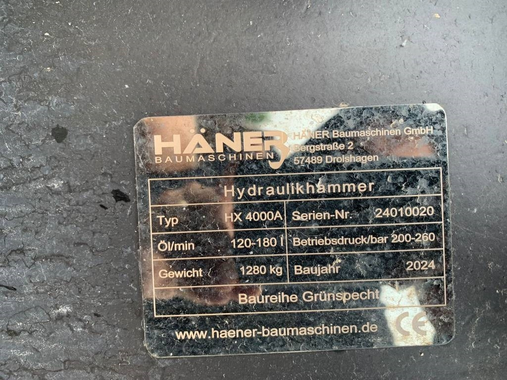 Haner HX4000A NEW - Hydraulické kladivo pre Stavebné stroje: obrázok 5 Haner HX4000A NEW - Hydraulické kladivo pre Stavebné stroje: obrázok 5