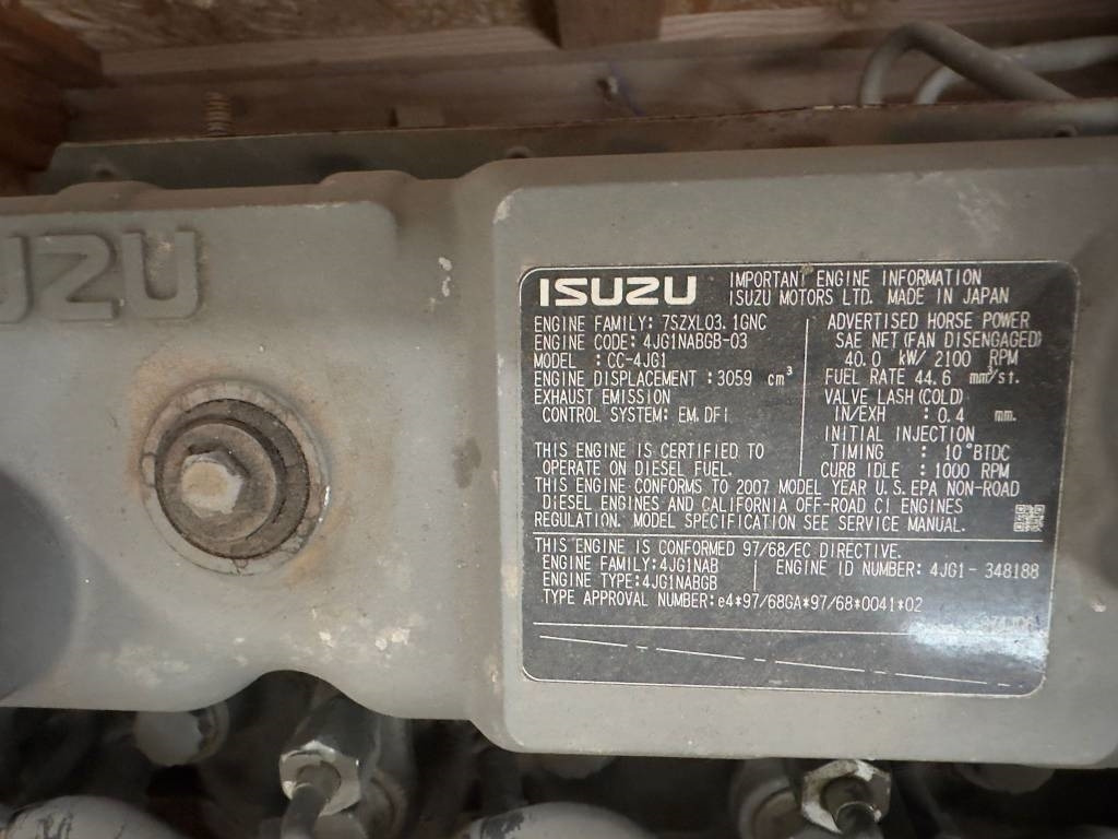 Isuzu CC-4JG1 ENGINE  - Motor pre Stavebné stroje: obrázok 4 Isuzu CC-4JG1 ENGINE  - Motor pre Stavebné stroje: obrázok 4