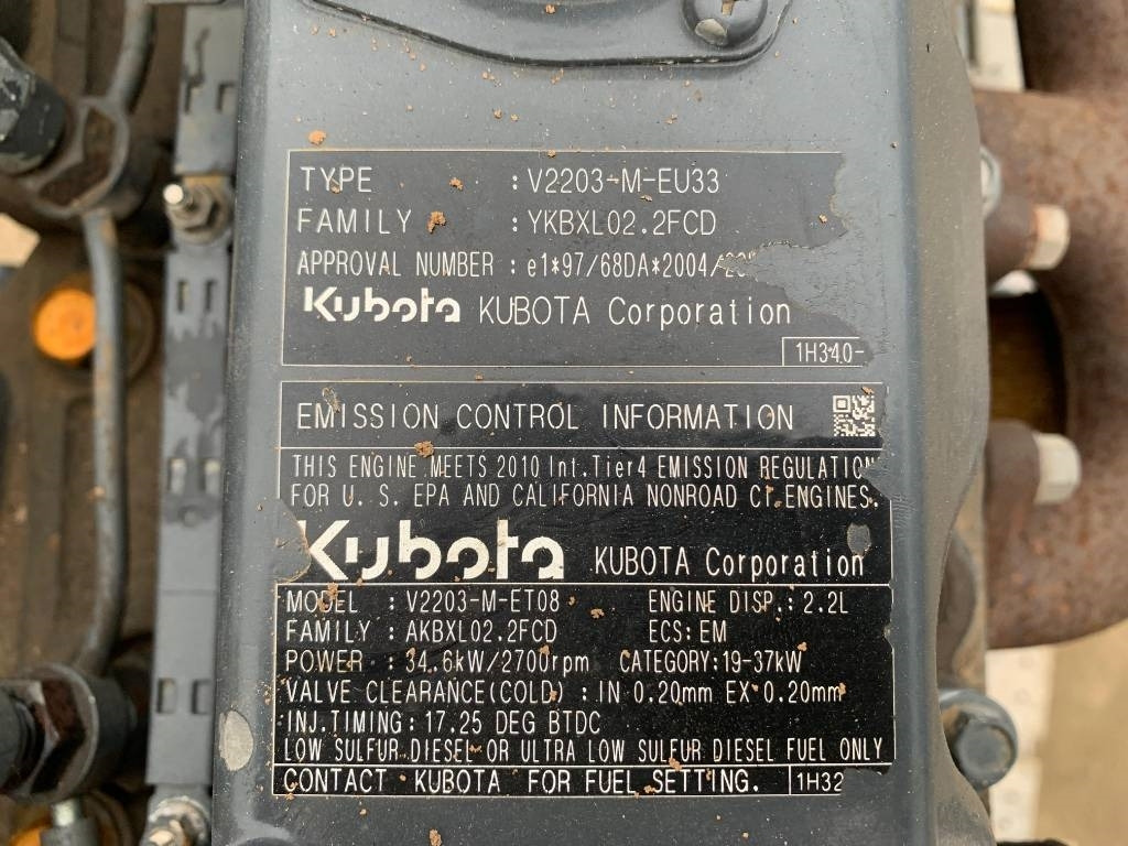 Kubota V 2203 ENGINE - Motor pre Stavebné stroje: obrázok 4 Kubota V 2203 ENGINE - Motor pre Stavebné stroje: obrázok 4
