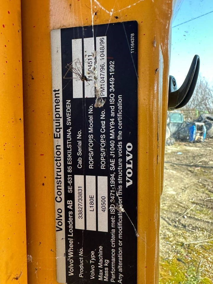 Volvo L 180 E CABIN  - Kabína pre Stavebné stroje: obrázok 4 Volvo L 180 E CABIN  - Kabína pre Stavebné stroje: obrázok 4