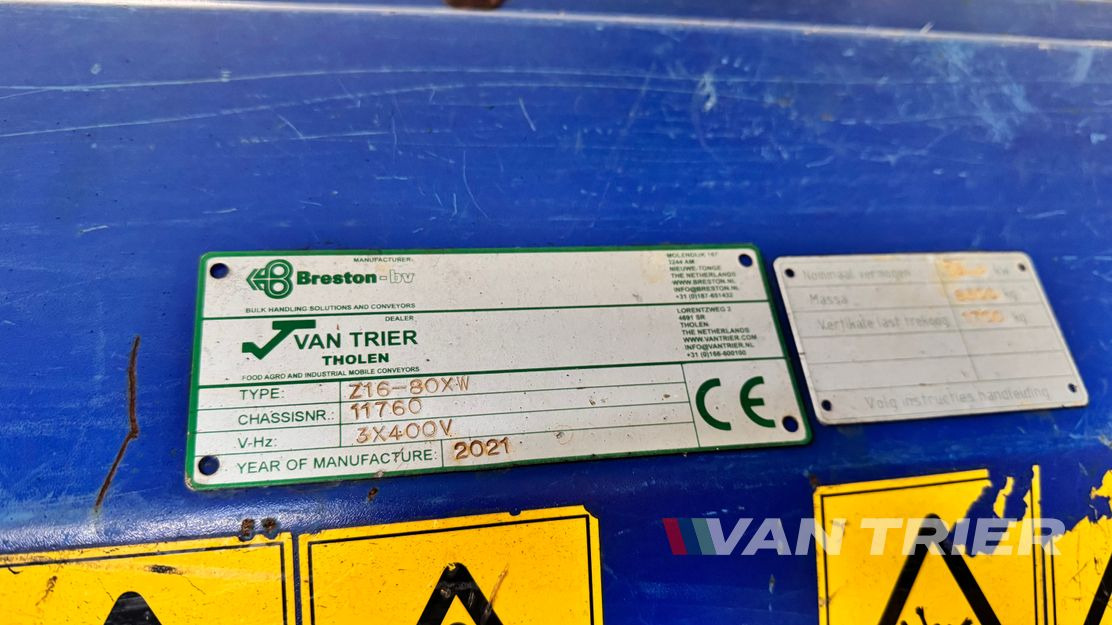 Breston HV16-80 Store loader - Pásový dopravník: obrázok 5 Breston HV16-80 Store loader - Pásový dopravník: obrázok 5