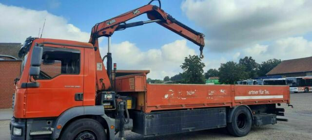 MAN TG-M18.280PS Hiab 111B-2 mit Funk - Valníkový/ Plošinový nákladný automobil, Auto s hydraulickou rukou: obrázok 1 MAN TG-M18.280PS Hiab 111B-2 mit Funk - Valníkový/ Plošinový nákladný automobil, Auto s hydraulickou rukou: obrázok 1