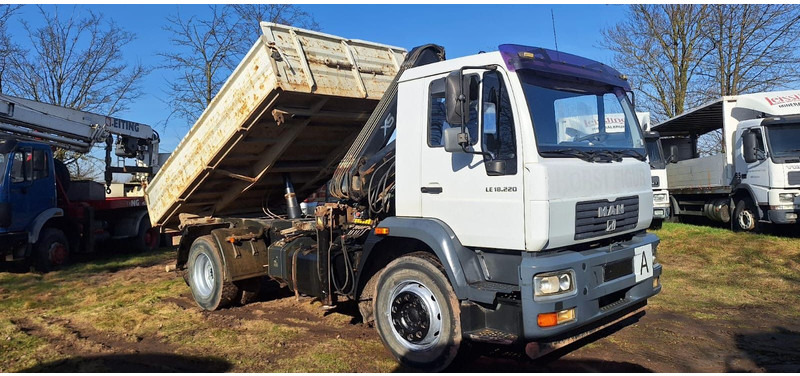 MAN TGM 18.220 4x2 3.S-Kipper mit Kran - Sklápač, Auto s hydraulickou rukou: obrázok 4 MAN TGM 18.220 4x2 3.S-Kipper mit Kran - Sklápač, Auto s hydraulickou rukou: obrázok 4