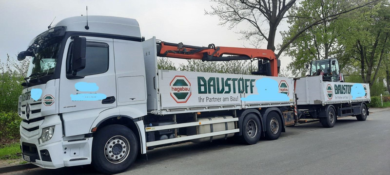 Mercedes-Benz 2545 Actros Pritsche Kran Palfinger PK21001 - Valníkový/ Plošinový nákladný automobil, Auto s hydraulickou rukou: obrázok 1 Mercedes-Benz 2545 Actros Pritsche Kran Palfinger PK21001 - Valníkový/ Plošinový nákladný automobil, Auto s hydraulickou rukou: obrázok 1