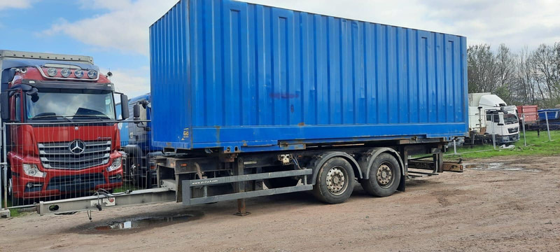 Schmitz Cargobull Containeranhänger mit Container - Príves preprava kontajnerov/ Výmenná nadstavba: obrázok 1 Schmitz Cargobull Containeranhänger mit Container - Príves preprava kontajnerov/ Výmenná nadstavba: obrázok 1