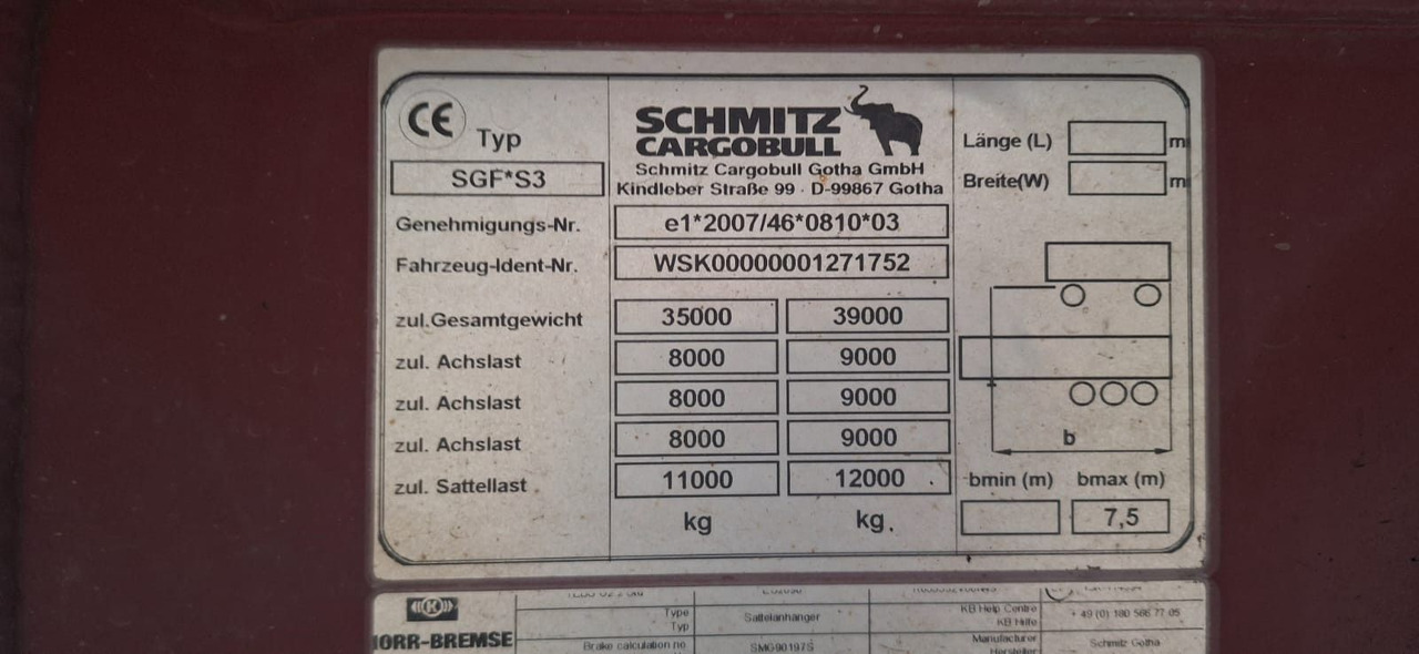 Schmitz Cargobull Kippmulde 26 Kubik Stahlaufbau - Náves sklápěcí: obrázok 5 Schmitz Cargobull Kippmulde 26 Kubik Stahlaufbau - Náves sklápěcí: obrázok 5