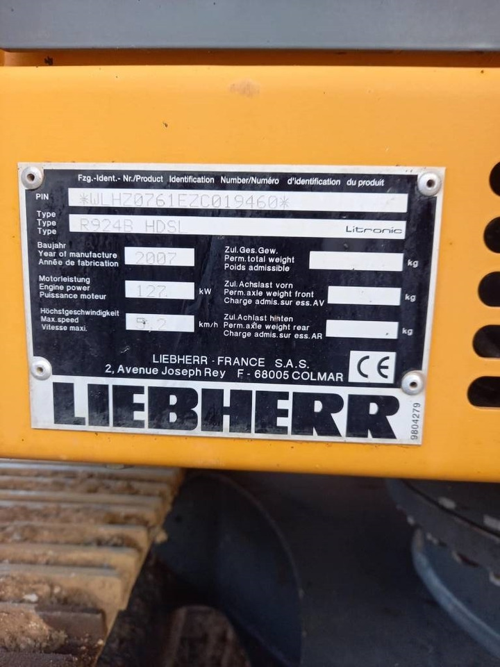 Pásové rýpadlo Liebherr R 924 B HD S L LITROIC: obrázok 14
