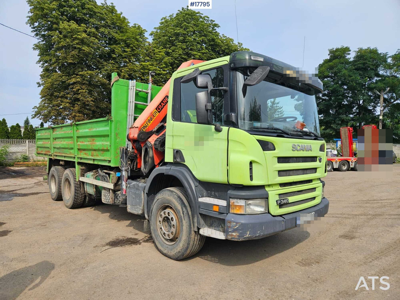2007 Scania P 340 - Valníkový/ Plošinový nákladný automobil, Auto s hydraulickou rukou: obrázok 1 2007 Scania P 340 - Valníkový/ Plošinový nákladný automobil, Auto s hydraulickou rukou: obrázok 1