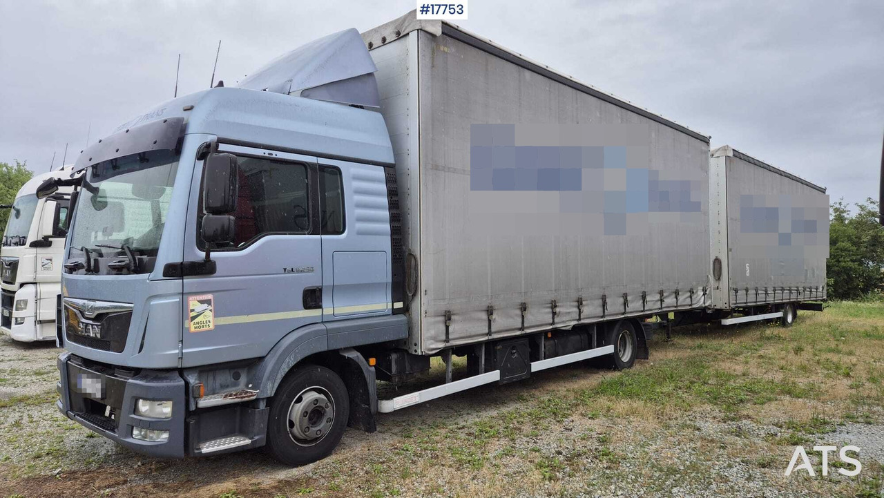 Tandem MAN TGL 8.250 (2014) - Plachtové nákladné vozidlo: obrázok 1 Tandem MAN TGL 8.250 (2014) - Plachtové nákladné vozidlo: obrázok 1