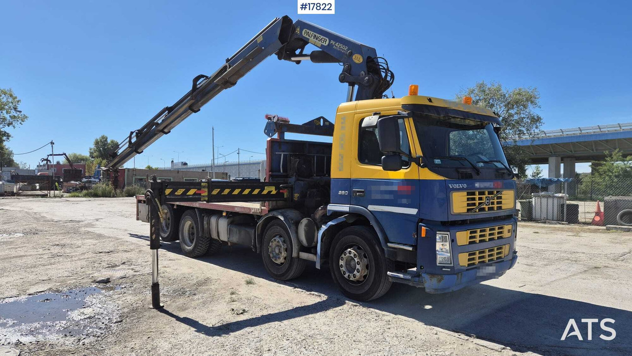 Truck VOLVO FM12 HDS - PALFINGER PK 42502 - Valníkový/ Plošinový nákladný automobil, Auto s hydraulickou rukou: obrázok 1 Truck VOLVO FM12 HDS - PALFINGER PK 42502 - Valníkový/ Plošinový nákladný automobil, Auto s hydraulickou rukou: obrázok 1