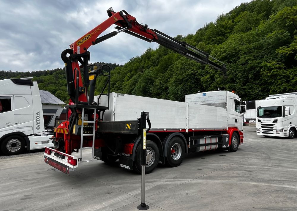 Scania G450 // 6x2// Skrzynia 6.40x2.49 // HDS Palfinger // Oś skrętna podnoszona // - Valníkový/ Plošinový nákladný automobil, Auto s hydraulickou rukou: obrázok 4 Scania G450 // 6x2// Skrzynia 6.40x2.49 // HDS Palfinger // Oś skrętna podnoszona // - Valníkový/ Plošinový nákladný automobil, Auto s hydraulickou rukou: obrázok 4