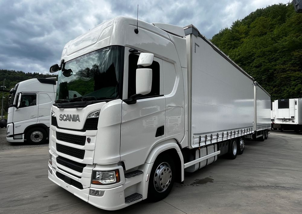 Scania R410 // 2018 // Retarder // Tandem 7.7+7.7 // Przyczepa Krone // Oś podnosozna // - Plachtové nákladné vozidlo: obrázok 2 Scania R410 // 2018 // Retarder // Tandem 7.7+7.7 // Przyczepa Krone // Oś podnosozna // - Plachtové nákladné vozidlo: obrázok 2
