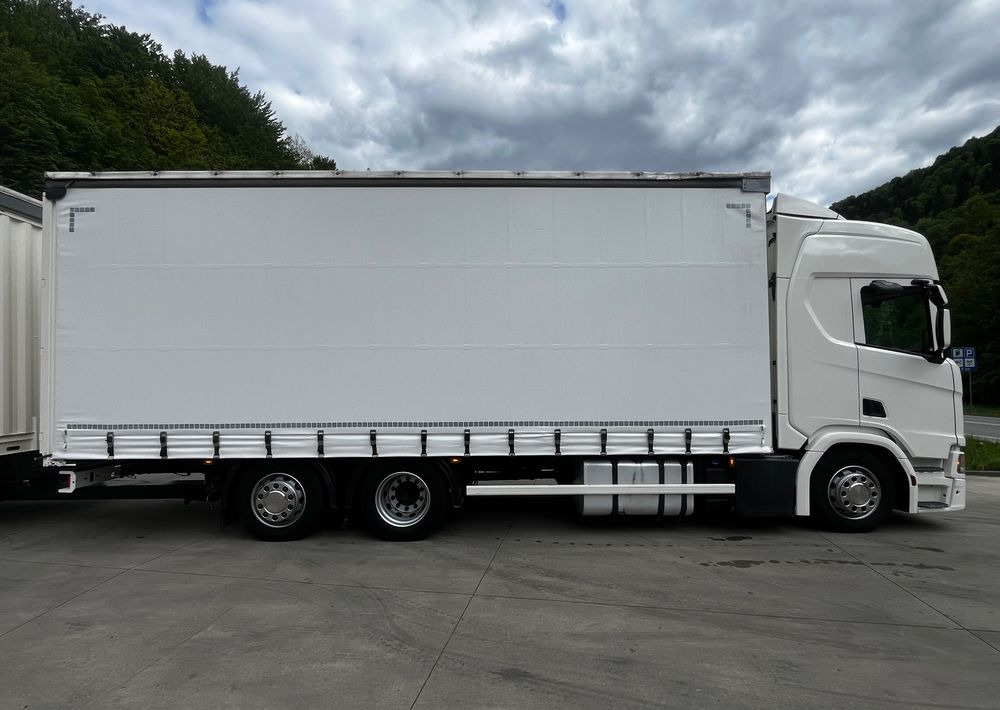 Scania R410 // 2018 // Retarder // Tandem 7.7+7.7 // Przyczepa Krone // Oś podnosozna // - Plachtové nákladné vozidlo: obrázok 3 Scania R410 // 2018 // Retarder // Tandem 7.7+7.7 // Przyczepa Krone // Oś podnosozna // - Plachtové nákladné vozidlo: obrázok 3