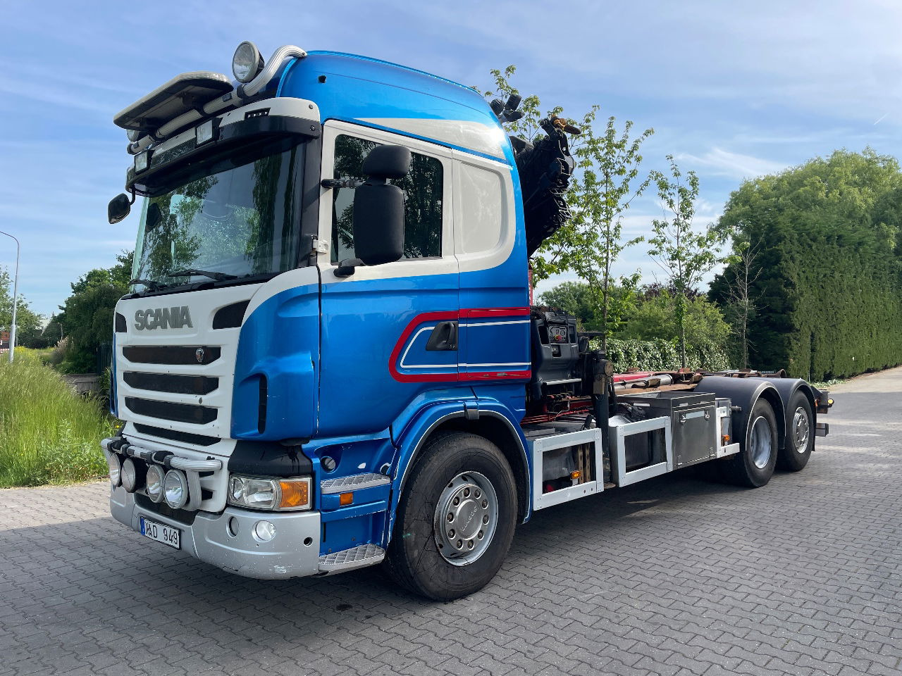 Scania R480 - Kontejnérový podvozek/ Výměnná nástavba, Auto s hydraulickou rukou: obrázok 1 Scania R480 - Kontejnérový podvozek/ Výměnná nástavba, Auto s hydraulickou rukou: obrázok 1