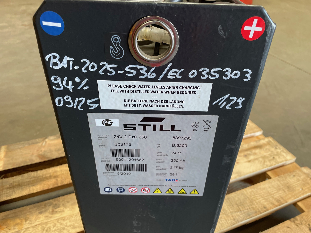 24 Volt I 2PzS 250 - Akumulátor pre Manipulačná technika: obrázok 5 24 Volt I 2PzS 250 - Akumulátor pre Manipulačná technika: obrázok 5