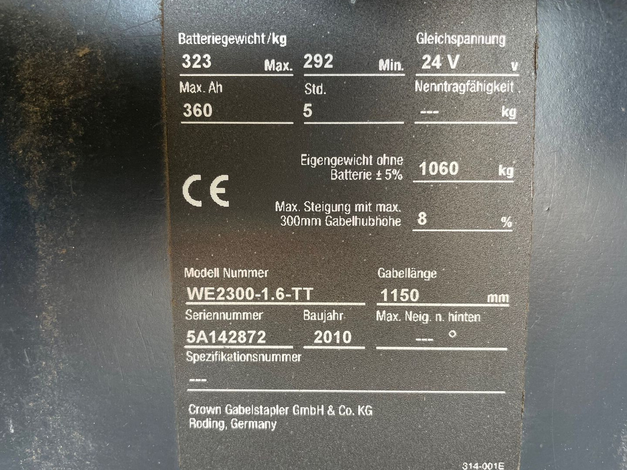 Crown WE2300 1.6 TT - Stohovač: obrázok 5 Crown WE2300 1.6 TT - Stohovač: obrázok 5