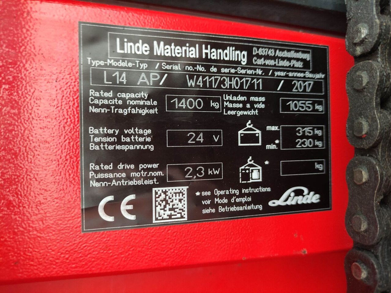 Linde L14 APi (LACK NEU) - Stohovač: obrázok 5 Linde L14 APi (LACK NEU) - Stohovač: obrázok 5