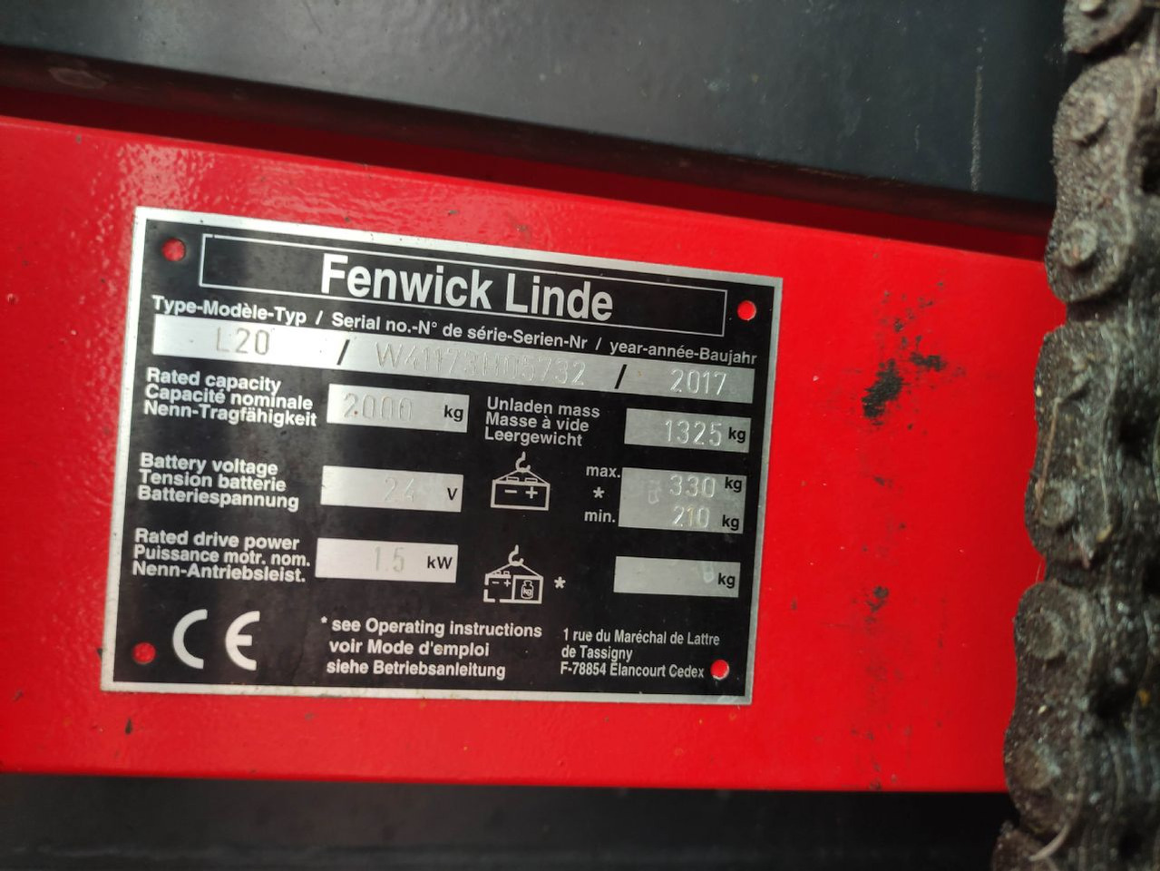 Linde L20-1173 - Stohovač: obrázok 5 Linde L20-1173 - Stohovač: obrázok 5