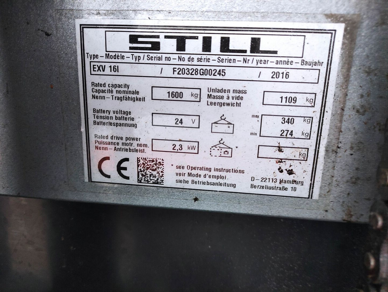Still EXV 16i - Stohovač: obrázok 5 Still EXV 16i - Stohovač: obrázok 5