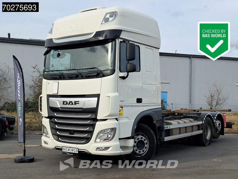 DAF XF 450 6X2 FAN SSC Retarder Lift-Lenkachse ACC Euro 6 - Kontejnérový podvozek/ Výměnná nástavba: obrázok 1 DAF XF 450 6X2 FAN SSC Retarder Lift-Lenkachse ACC Euro 6 - Kontejnérový podvozek/ Výměnná nástavba: obrázok 1