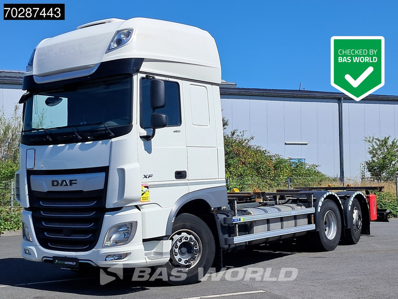 DAF XF 480 6X2 Automatic SSC FAN Retarder Lift+steering Axle Euro 6 - Kontejnérový podvozek/ Výměnná nástavba: obrázok 1 DAF XF 480 6X2 Automatic SSC FAN Retarder Lift+steering Axle Euro 6 - Kontejnérový podvozek/ Výměnná nástavba: obrázok 1
