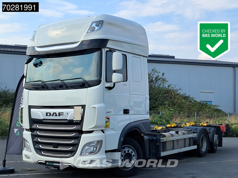 DAF XF 480 6X2 BDF 2xTanks Lift+lenkasche Automatic Retarder ACC Euro 6 - Kontejnérový podvozek/ Výměnná nástavba: obrázok 1 DAF XF 480 6X2 BDF 2xTanks Lift+lenkasche Automatic Retarder ACC Euro 6 - Kontejnérový podvozek/ Výměnná nástavba: obrázok 1
