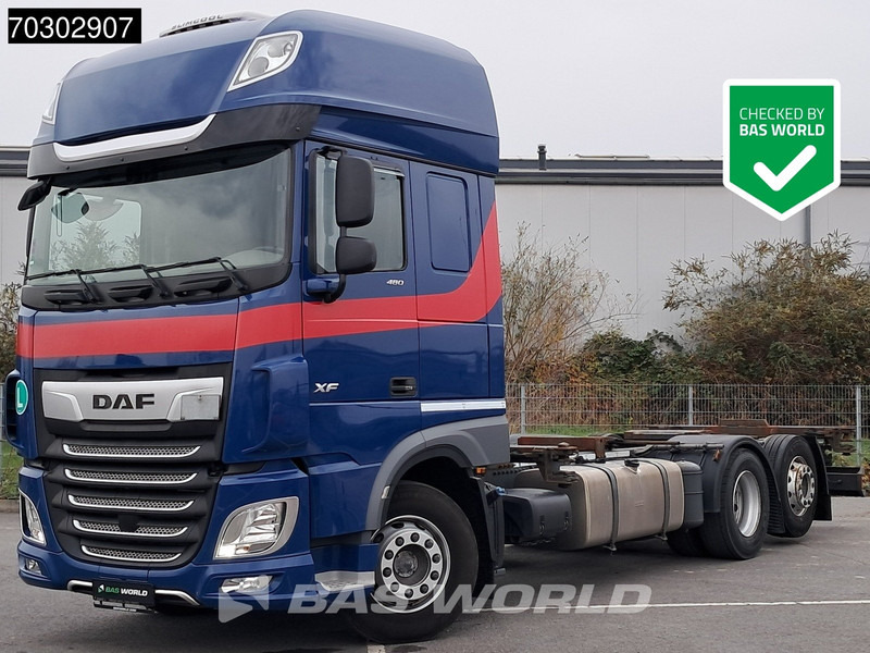 DAF XF 480 6X2 BDF Retarder SSC Lift+Steering Axle Automatic Euro 6 - Kontejnérový podvozek/ Výměnná nástavba: obrázok 1 DAF XF 480 6X2 BDF Retarder SSC Lift+Steering Axle Automatic Euro 6 - Kontejnérový podvozek/ Výměnná nástavba: obrázok 1