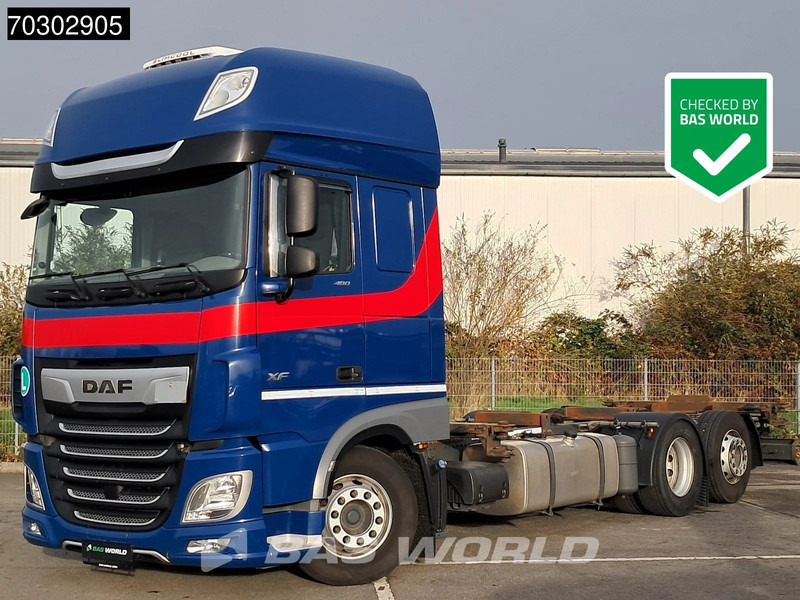 DAF XF 480 6X2 BDF Retarder SSC Lift+Steering Axle Automatic Euro 6 - Kontejnérový podvozek/ Výměnná nástavba: obrázok 1 DAF XF 480 6X2 BDF Retarder SSC Lift+Steering Axle Automatic Euro 6 - Kontejnérový podvozek/ Výměnná nástavba: obrázok 1