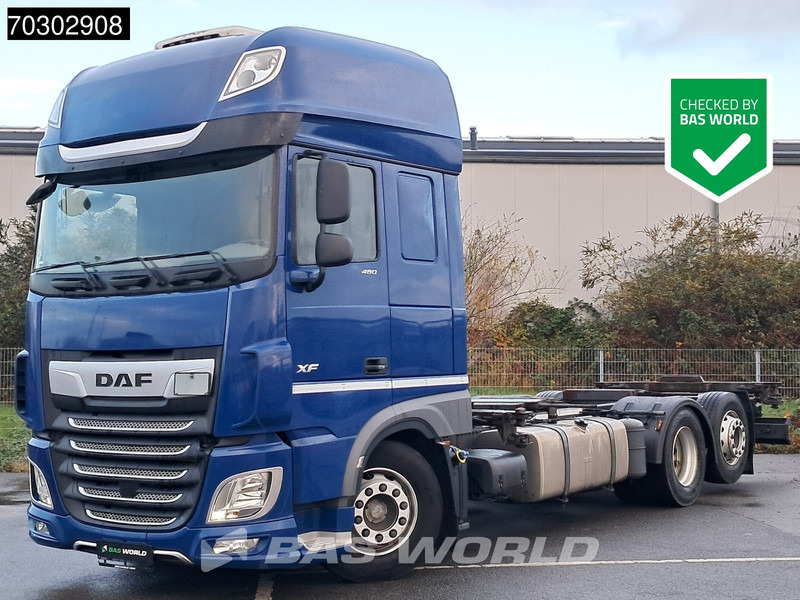 DAF XF 480 6X2 BDF Retarder SSC Lift+Steering Axle Automatic Euro 6 - Kontejnérový podvozek/ Výměnná nástavba: obrázok 1 DAF XF 480 6X2 BDF Retarder SSC Lift+Steering Axle Automatic Euro 6 - Kontejnérový podvozek/ Výměnná nástavba: obrázok 1