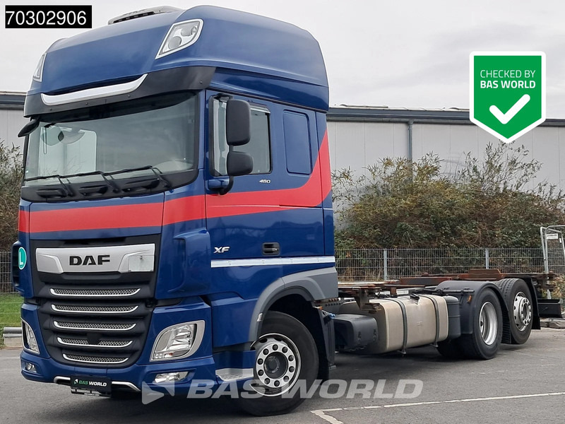 DAF XF 480 6X2 BDF Retarder SSC Lift+Steering Axle Automatic Euro 6 - Kontejnérový podvozek/ Výměnná nástavba: obrázok 1 DAF XF 480 6X2 BDF Retarder SSC Lift+Steering Axle Automatic Euro 6 - Kontejnérový podvozek/ Výměnná nástavba: obrázok 1