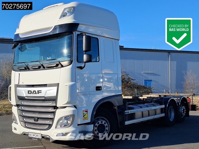 DAF XF 480 6X2 FAN SSC Retarder Lift+Lenkachse StandKlima ACC Euro 6 - Kontejnérový podvozek/ Výměnná nástavba: obrázok 1 DAF XF 480 6X2 FAN SSC Retarder Lift+Lenkachse StandKlima ACC Euro 6 - Kontejnérový podvozek/ Výměnná nástavba: obrázok 1