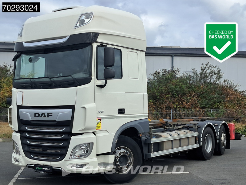 DAF XF 480 6X2 SSC FAN Retarder Lift-Lenkachse ACC LED Euro 6 - Kontejnérový podvozek/ Výměnná nástavba: obrázok 1 DAF XF 480 6X2 SSC FAN Retarder Lift-Lenkachse ACC LED Euro 6 - Kontejnérový podvozek/ Výměnná nástavba: obrázok 1