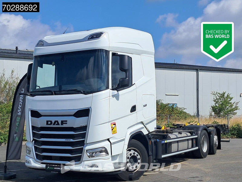 DAF XG 480 6X2 BDF 2xTanks Lift+lenkasche Automatic ACC LED Euro 6 - Kontejnérový podvozek/ Výměnná nástavba: obrázok 1 DAF XG 480 6X2 BDF 2xTanks Lift+lenkasche Automatic ACC LED Euro 6 - Kontejnérový podvozek/ Výměnná nástavba: obrázok 1