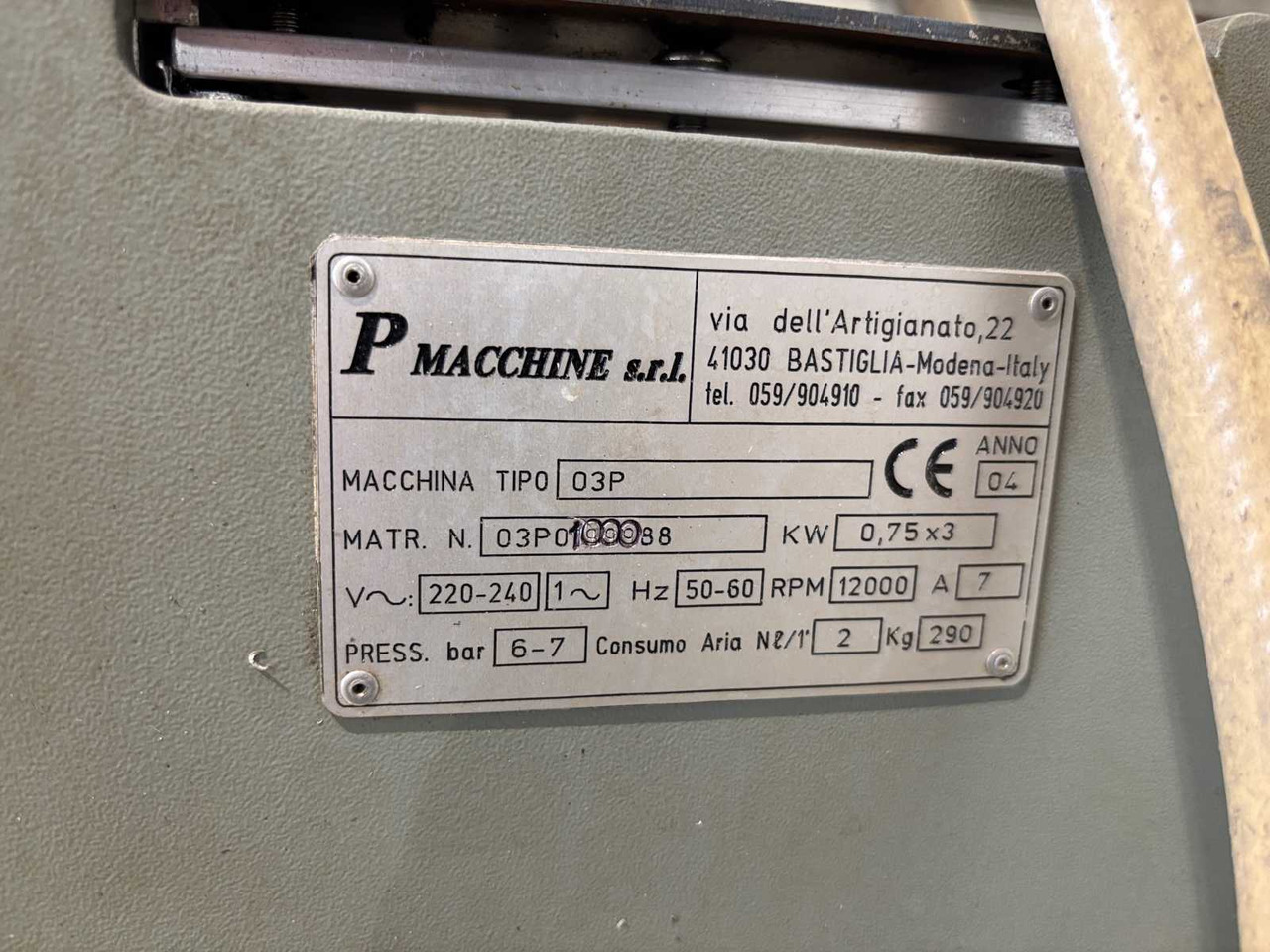 Three-spindle copy milling cutter P macchine s.r.l 03P - Frézka na kov: obrázok 4 Three-spindle copy milling cutter P macchine s.r.l 03P - Frézka na kov: obrázok 4