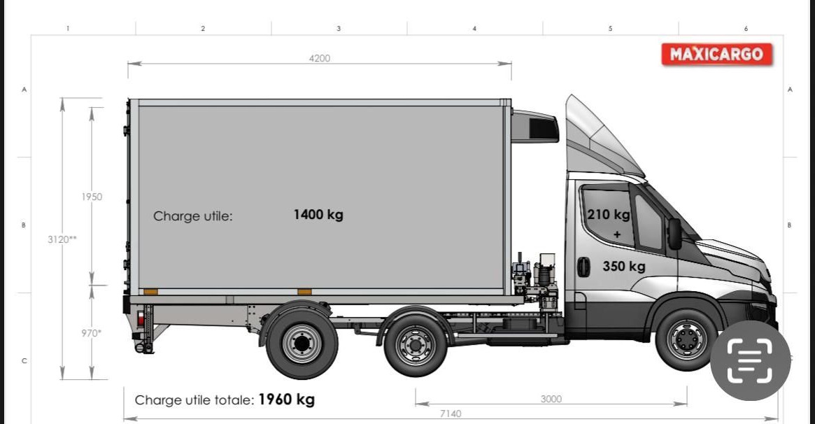 Iveco Daily 35C18 MAXICARGO Kühlkoffer/CARRIER/AC/EU6 - Chladiarenská dodávka: obrázok 5 Iveco Daily 35C18 MAXICARGO Kühlkoffer/CARRIER/AC/EU6 - Chladiarenská dodávka: obrázok 5