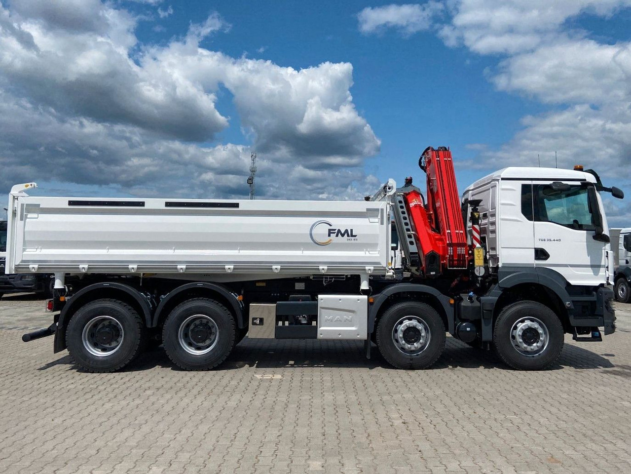 MAN TGS 35.440 DREISEITENKIPPER MIT FASSI F275.026 - Sklápač, Auto s hydraulickou rukou: obrázok 1 MAN TGS 35.440 DREISEITENKIPPER MIT FASSI F275.026 - Sklápač, Auto s hydraulickou rukou: obrázok 1