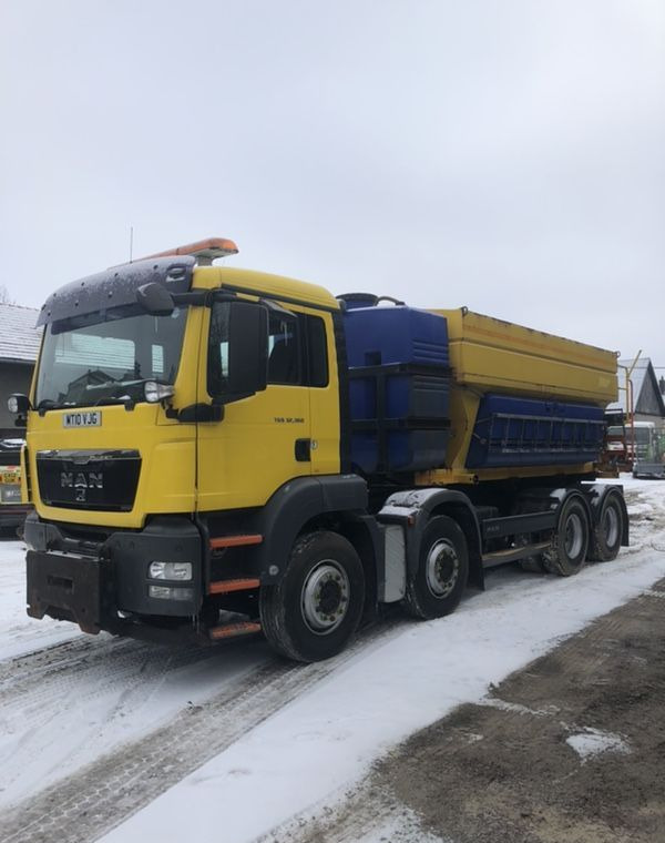 MAN TGS 32.360 8x4 piaskarka solarka schmidt euro5 pług - Komunálne/ Špeciálne stroje, Nákladné auto: obrázok 1 MAN TGS 32.360 8x4 piaskarka solarka schmidt euro5 pług - Komunálne/ Špeciálne stroje, Nákladné auto: obrázok 1