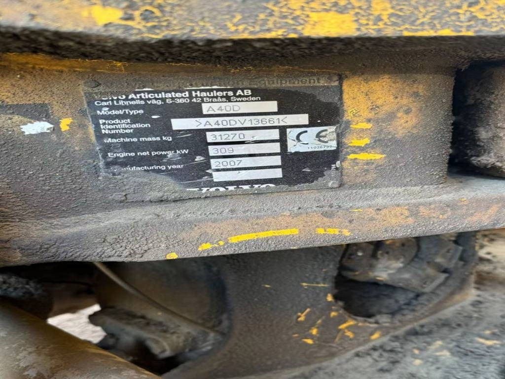 Volvo A 40 D - Ťahačový kĺbový damper: obrázok 5 Volvo A 40 D - Ťahačový kĺbový damper: obrázok 5