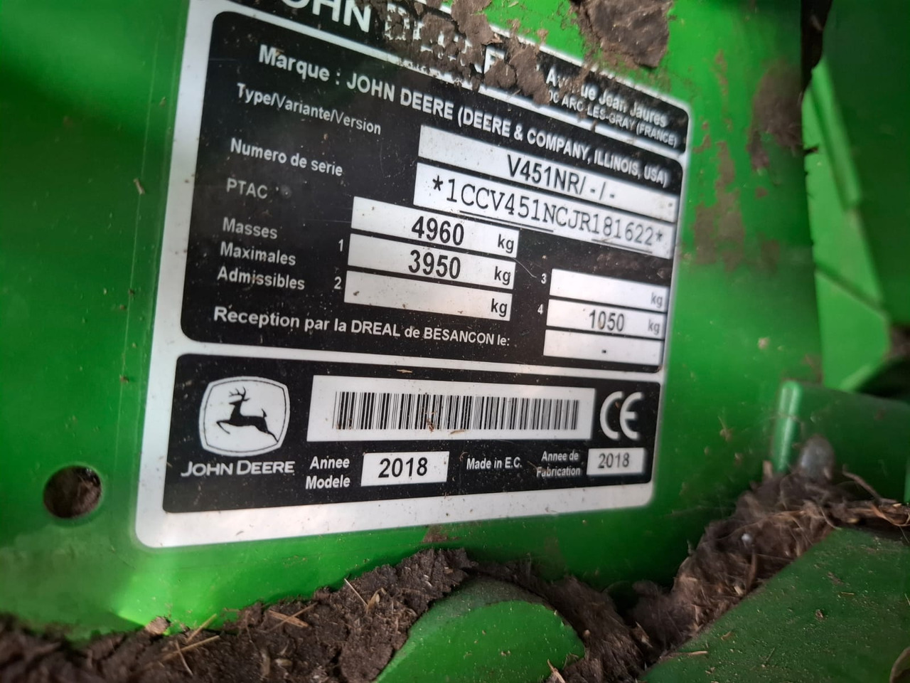 John Deere V451R - Stroje na zber krmovín: obrázok 2 John Deere V451R - Stroje na zber krmovín: obrázok 2