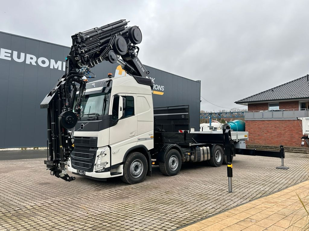 Volvo FH500 8X4 Kran HIAB X-HiPro858E-8 & Jib150x-6 - Auto s hydraulickou rukou, Valníkový/ Plošinový nákladný automobil: obrázok 1 Volvo FH500 8X4 Kran HIAB X-HiPro858E-8 & Jib150x-6 - Auto s hydraulickou rukou, Valníkový/ Plošinový nákladný automobil: obrázok 1
