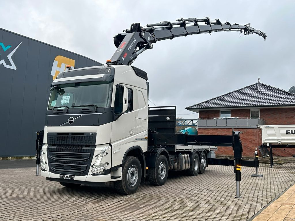 Volvo FH500 8X4 Kran HIAB X-HiPro858E-8 & Jib150x-6 - Auto s hydraulickou rukou, Valníkový/ Plošinový nákladný automobil: obrázok 4 Volvo FH500 8X4 Kran HIAB X-HiPro858E-8 & Jib150x-6 - Auto s hydraulickou rukou, Valníkový/ Plošinový nákladný automobil: obrázok 4